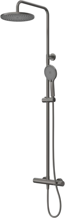 

Душевая стойка Cezares Relax RELAX-CD-GM со смесителем, оружейная сталь