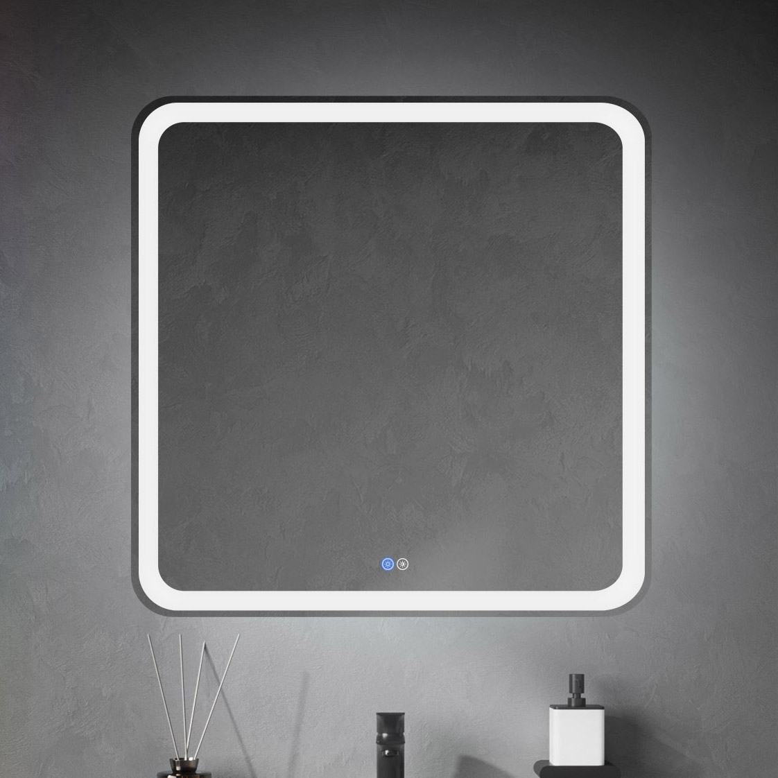 

Зеркало Cezares Multicolore 80х80 с подсветкой