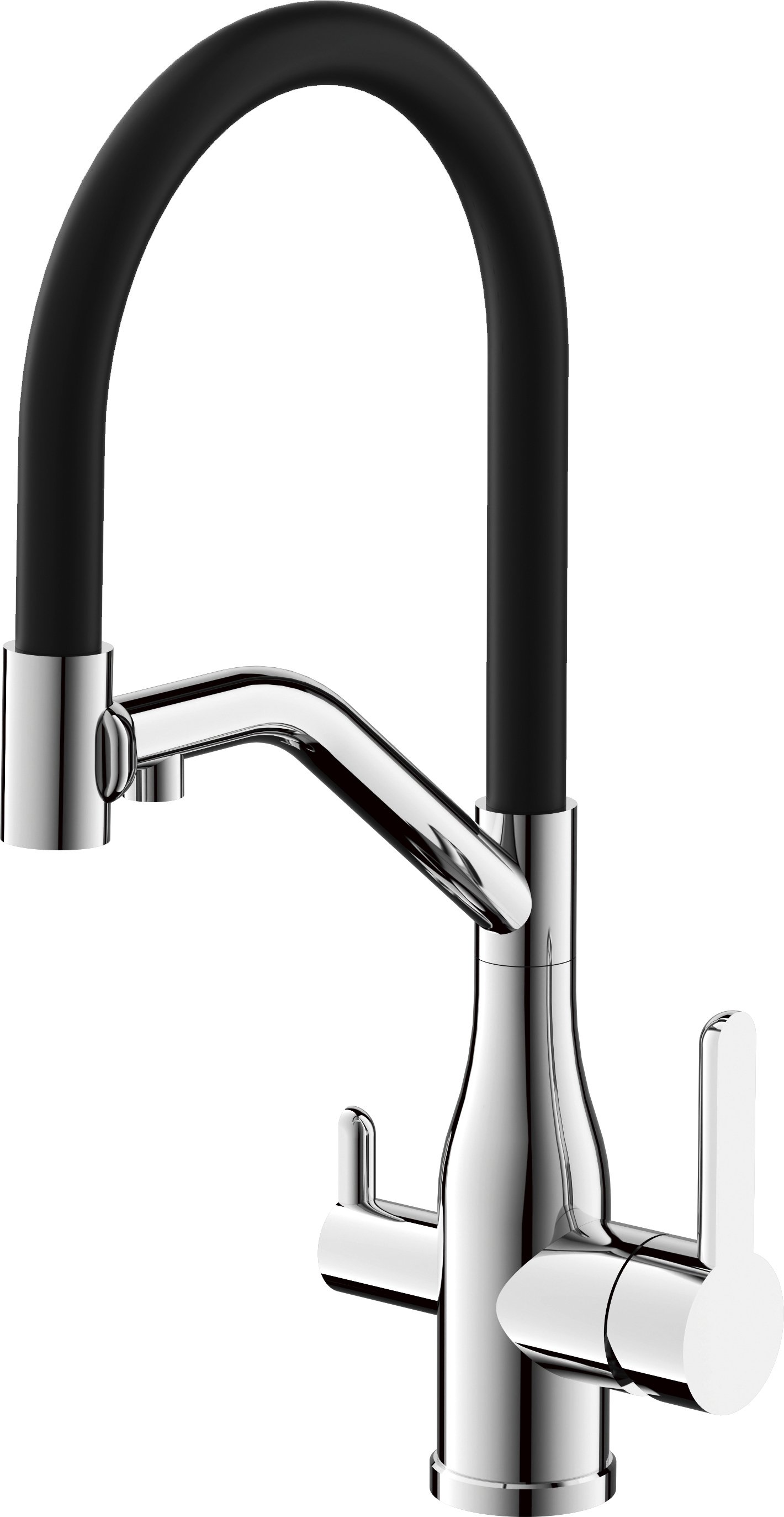 

Смеситель для кухни BELZ B815 B78815-1 с гибким изливом, сатин