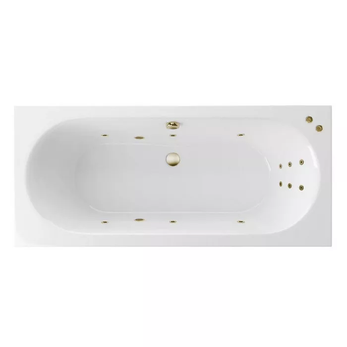 

Ванна акриловая Excellent Oceana Slim Line 180х80 с гидромассажем белый - бронза