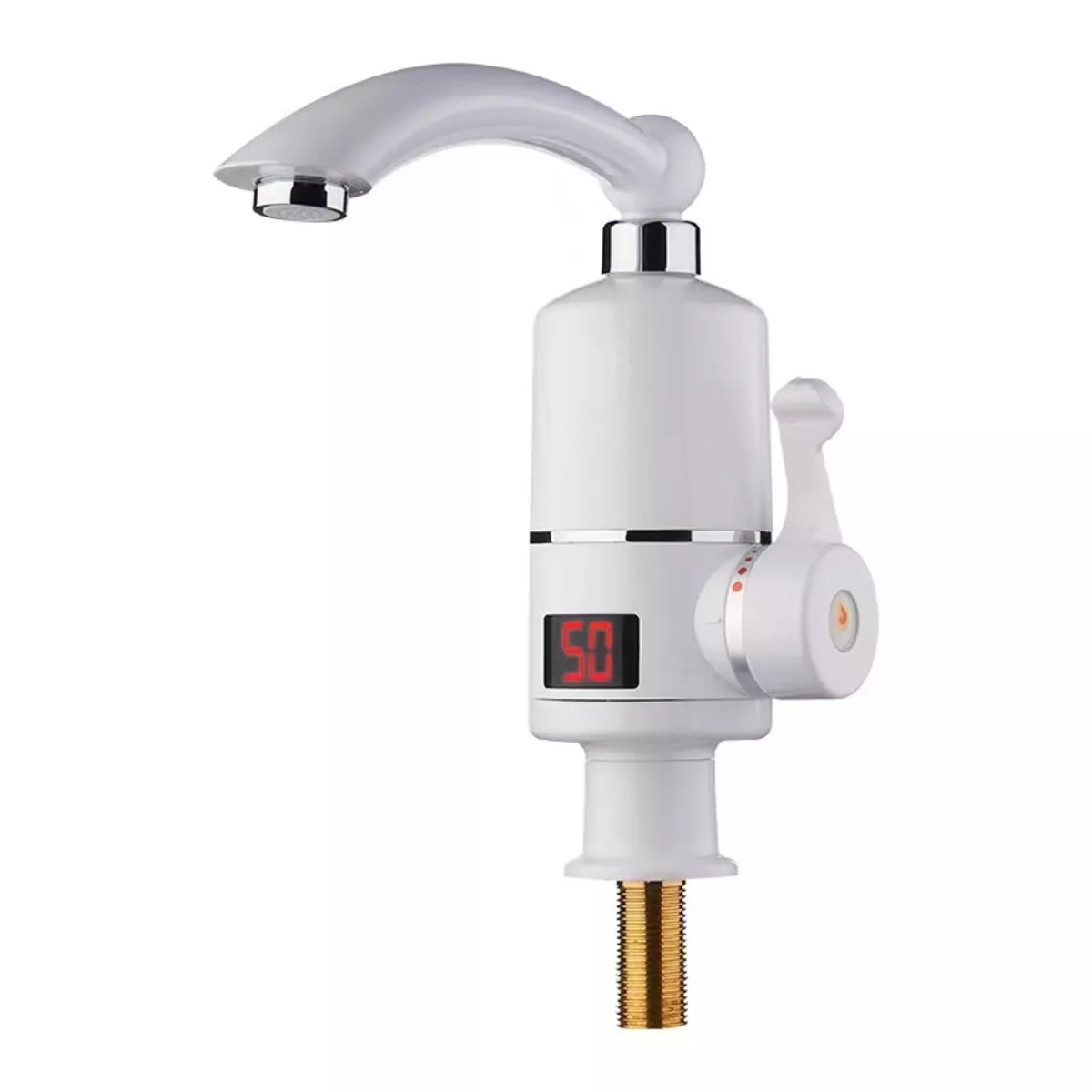 Кран-водонагреватель РМС проточного типа для кухонной мойки белый РМС-ЭЛ02 - фото 1