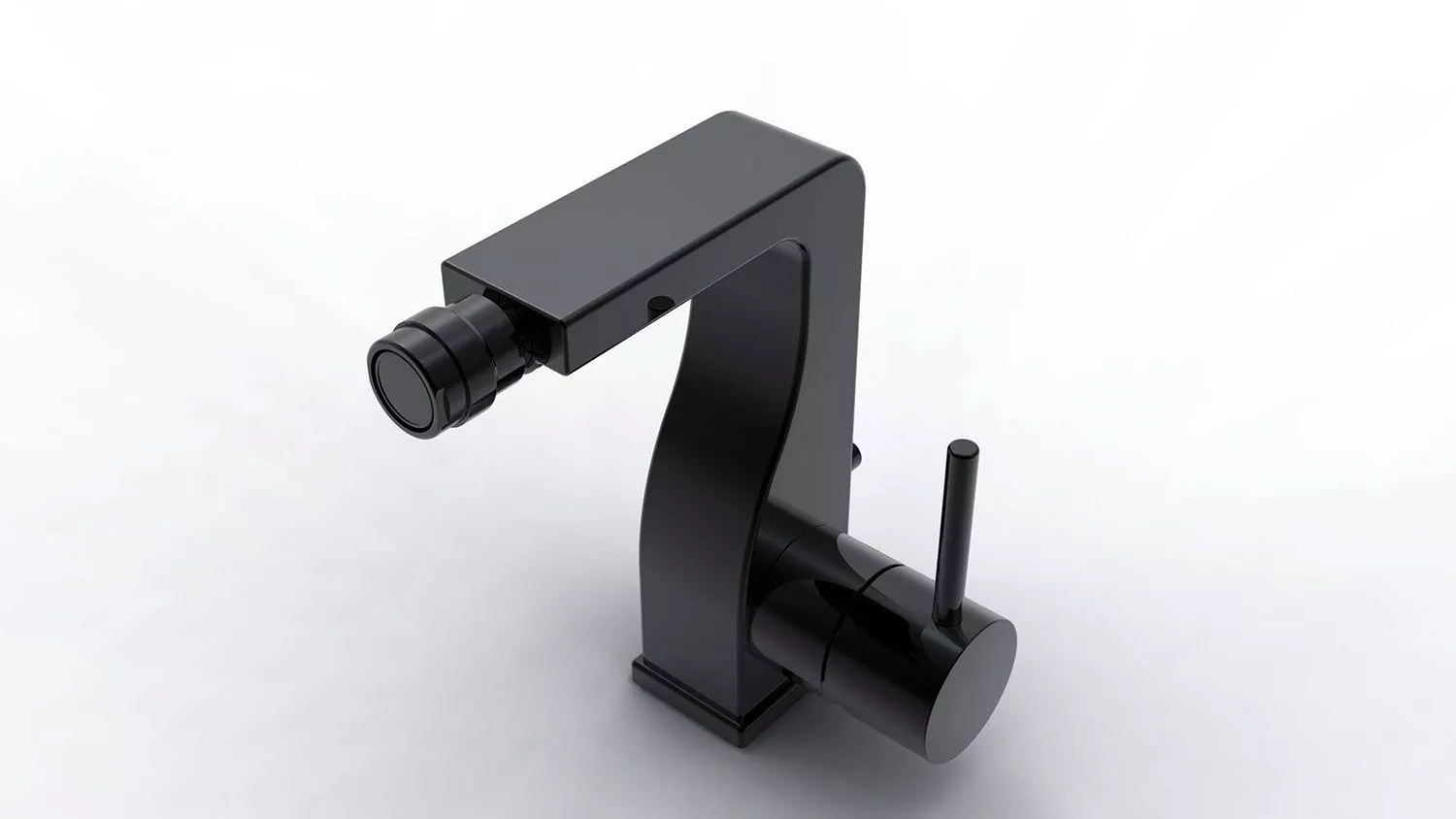 

Смеситель для биде Bravat Arc F36061K-ENG черный матовый