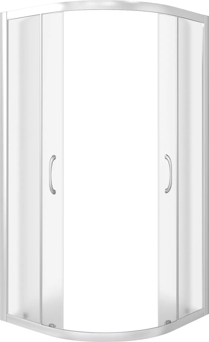 

Душевой уголок Good Door Latte 90х90 профиль белый стекло рифленое
