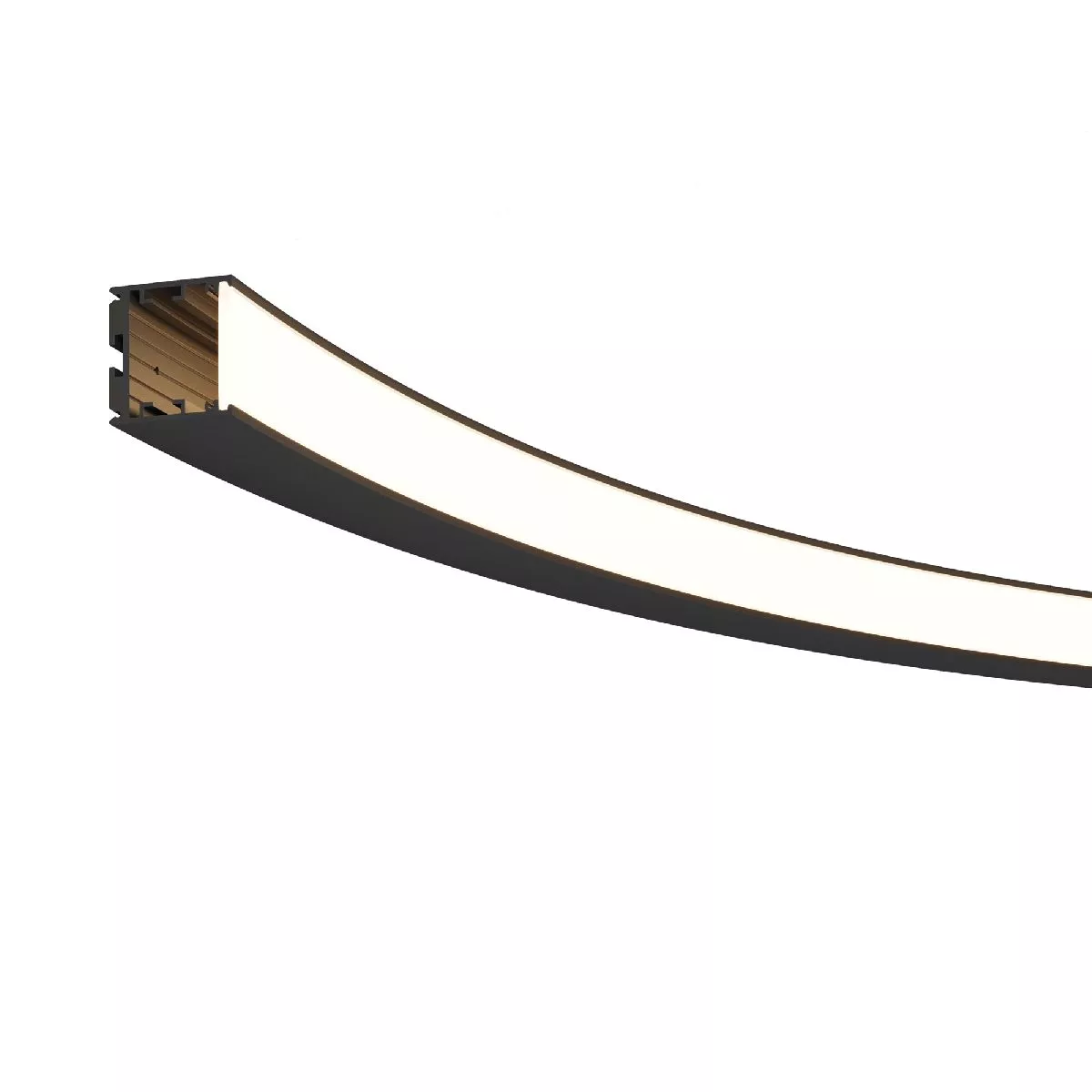 Профиль для ленты Радиусный профиль Maytoni Led strip ALM-3535R-B-IN-90°-1.5M
