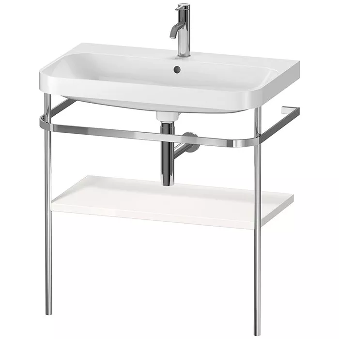 

Duravit Happy D.2 Plus Консоль напольная с умывальником 775х490х850 мм, с 1 отв под смесит, 1 полка, выпуск и сифон в комплекте, цвет белый глянцевый