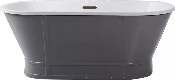 

Акриловая ванна BelBagno BB35-CF36, Белый;серый