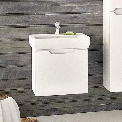 

Тумба с раковиной Dreja.eco Mini 50, Белый