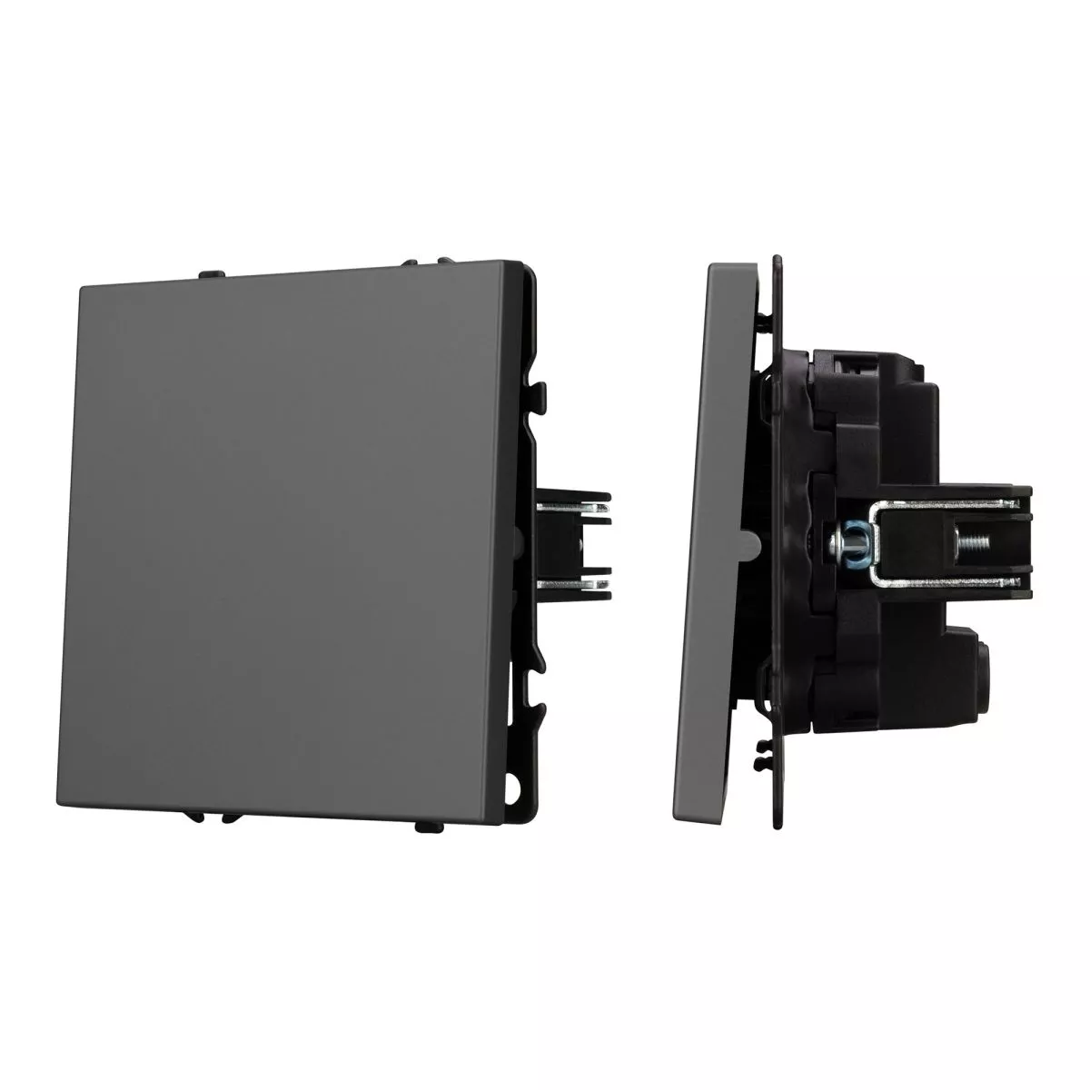 Выключатель перекрёстный 1 кл софт-тач серый базальт Arlight SWT-MKX1-SFPL-GR (250V, 10A) 054251(1)