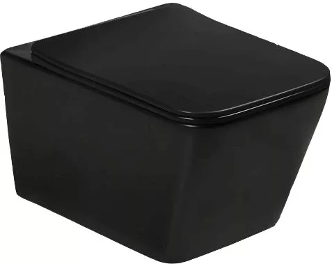 

Подвесной унитаз SantiLine SL-5004MB черный матовый, с сиденьем микролифт