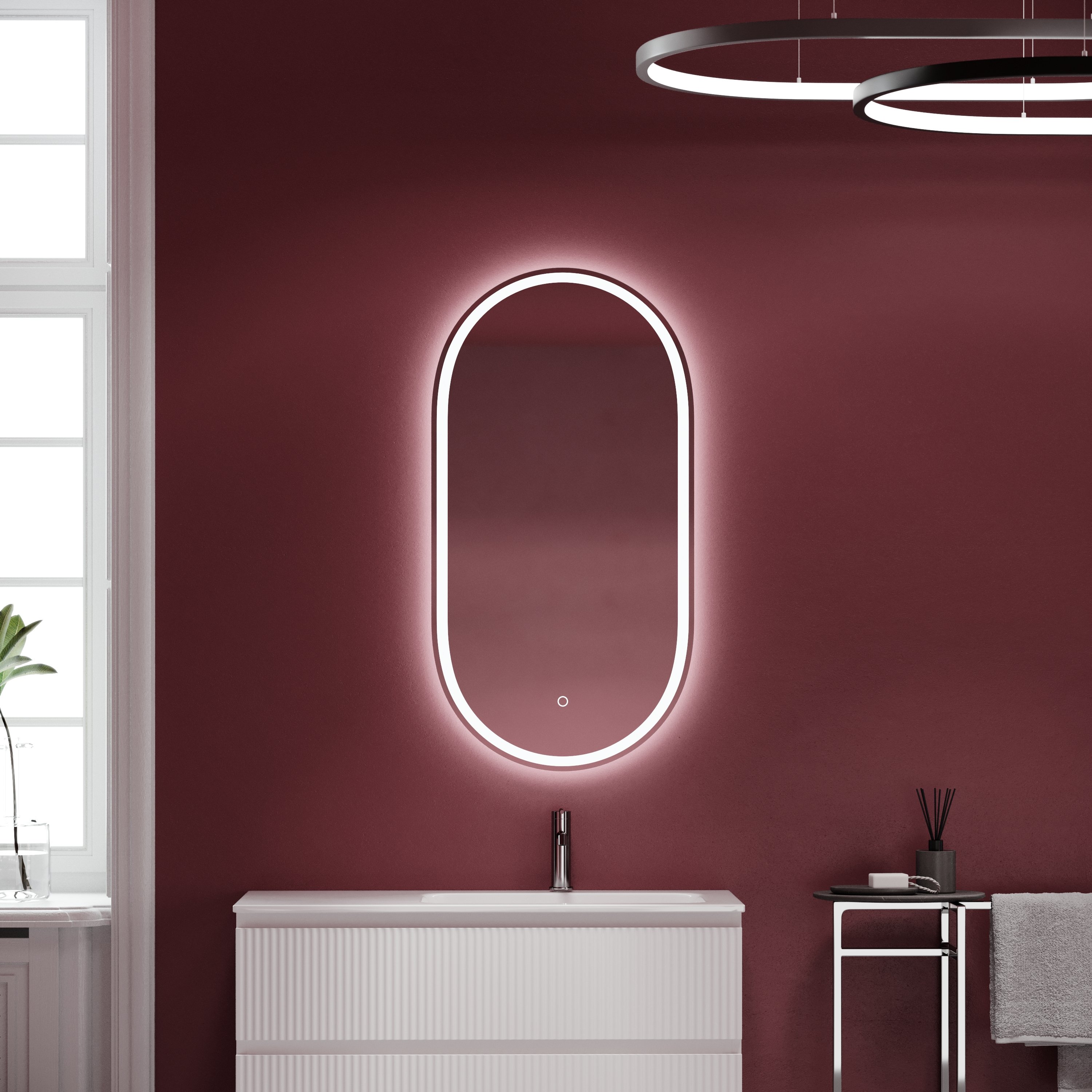 

Зеркало Sancos Oval 55 с фронтальной подсветкой