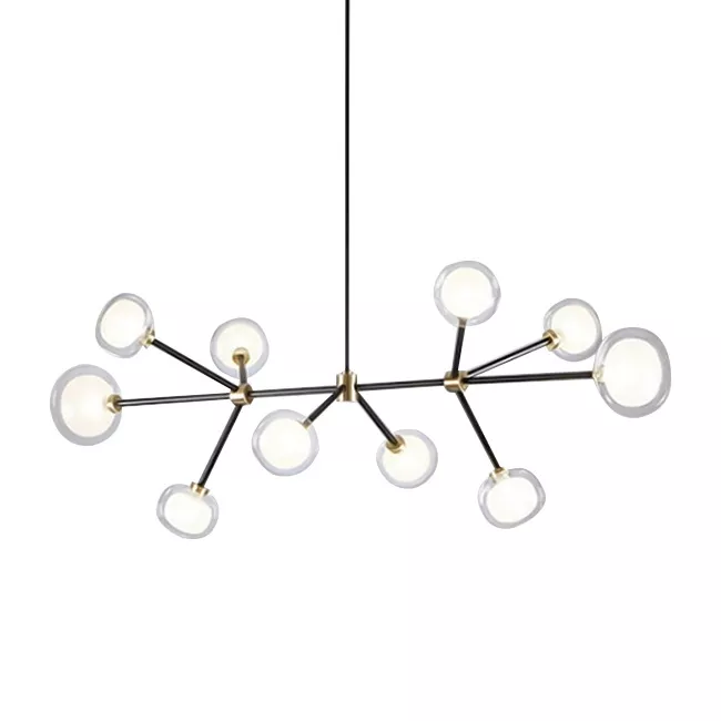 

Подвесной светильник Delight Collection Nabila 10101P/10 black/gold