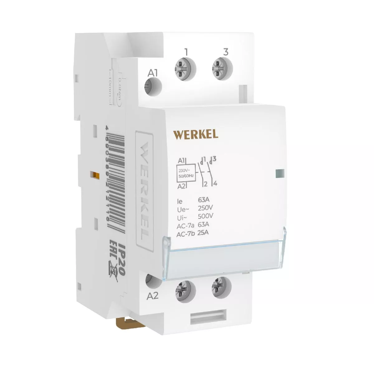 

Контактор модульный Werkel W942M63O 4690389212116 a069476