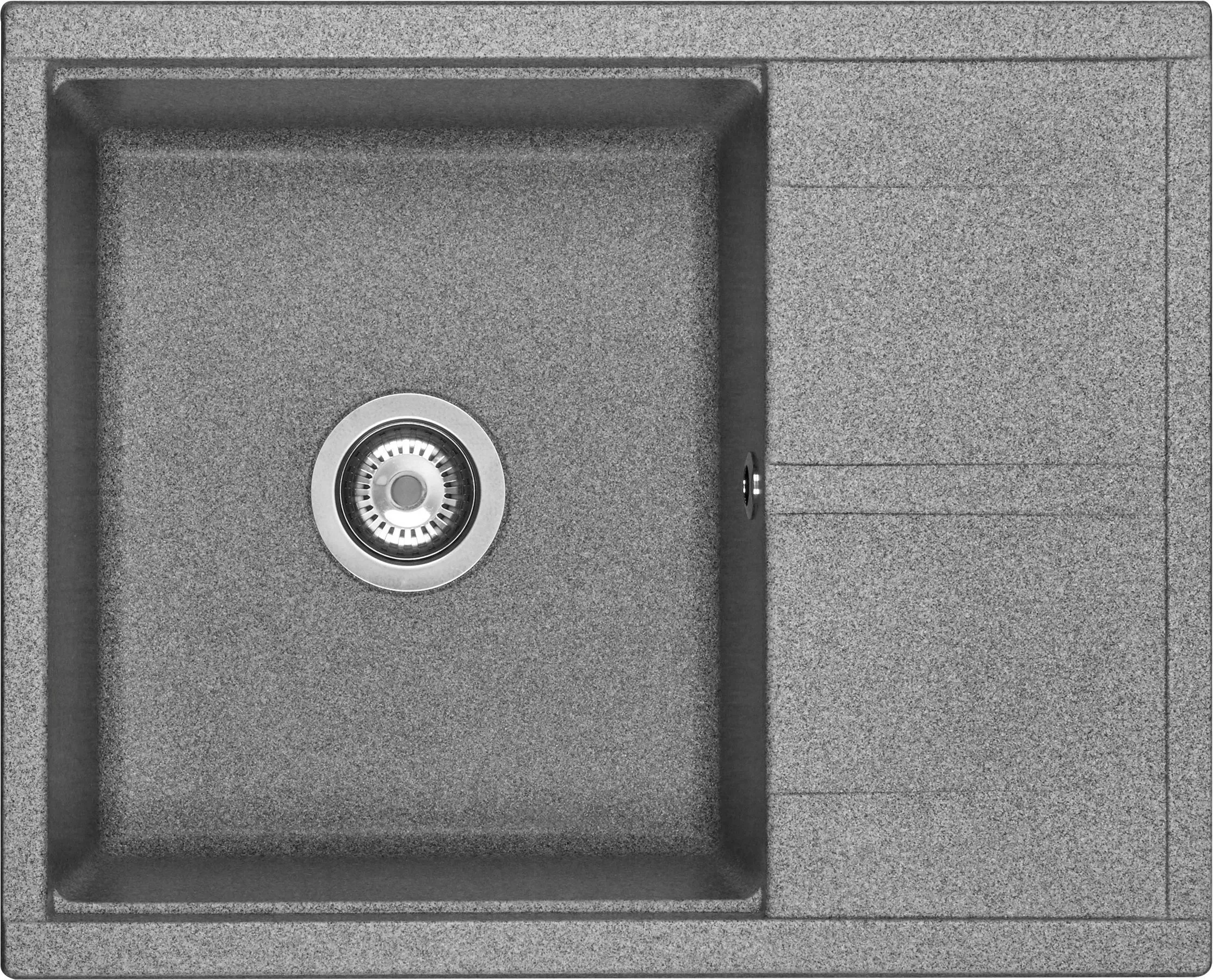 Мойка кухонная AQUATON Делия 65 серая 8390₽