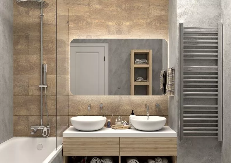 

Зеркало с подсветкой "Ravenna 1200x700" AM-Rav-1200-700-DS-F