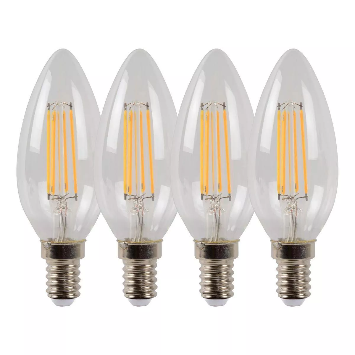 

Лампа светодиодная диммируемая Lucide E14 4W 2700K прозрачная 49023/14/60