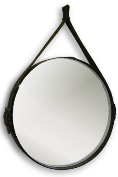 Зеркало AQUANIKA COUNTRY AQC5151RU15 (51*51) (без оснащения, круглое, коричневая кожа), шт