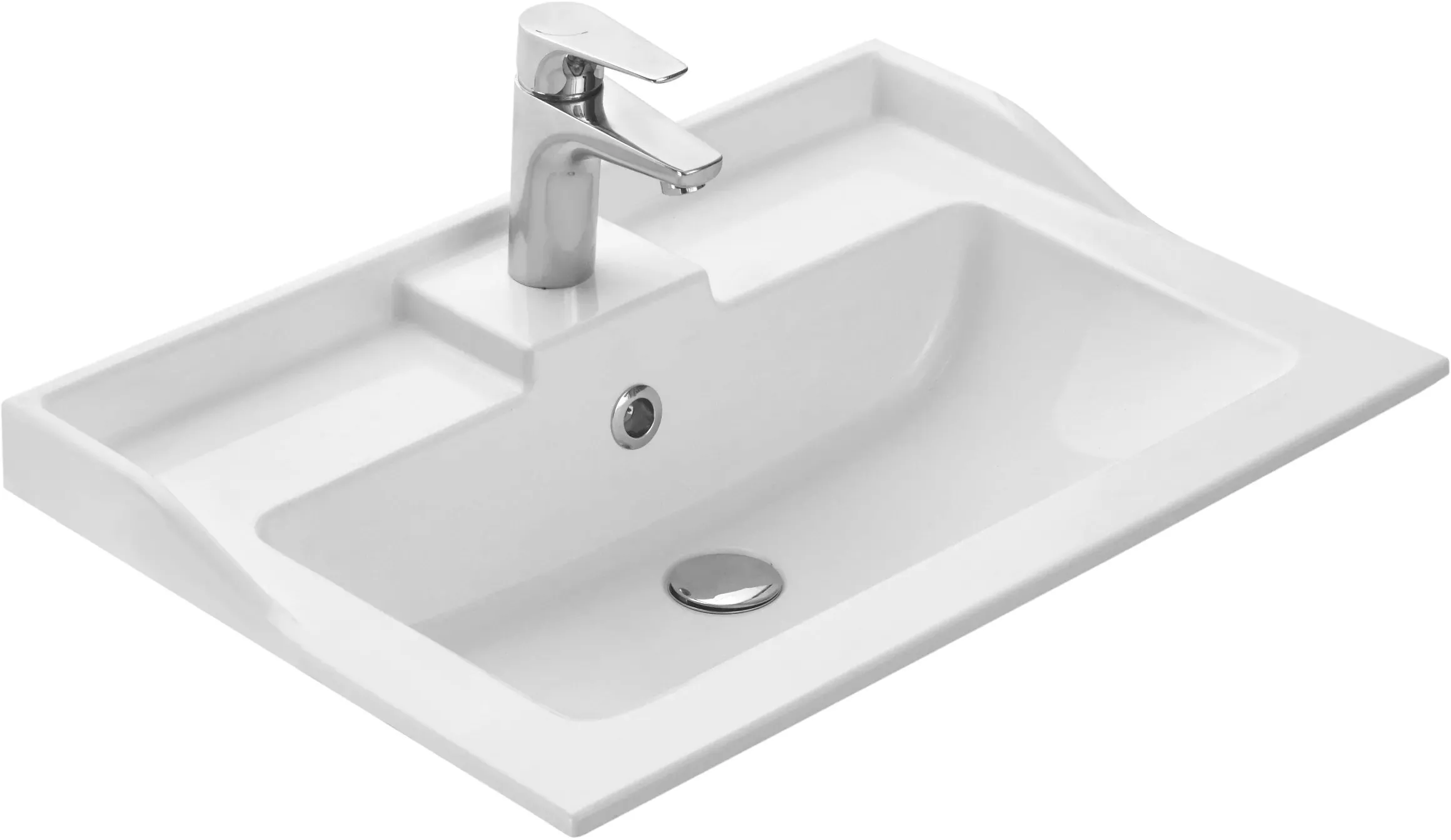 

Мебельная раковина AQUATON Фабиа 650 белая, Белый