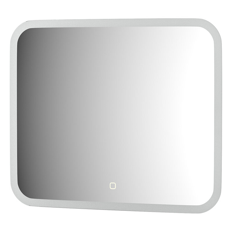 Зеркало с матированием и LED-подсветкой 19W (60x50 cm) (Сенсорный выключатель) (Теплый белый свет) (DEFESTO)