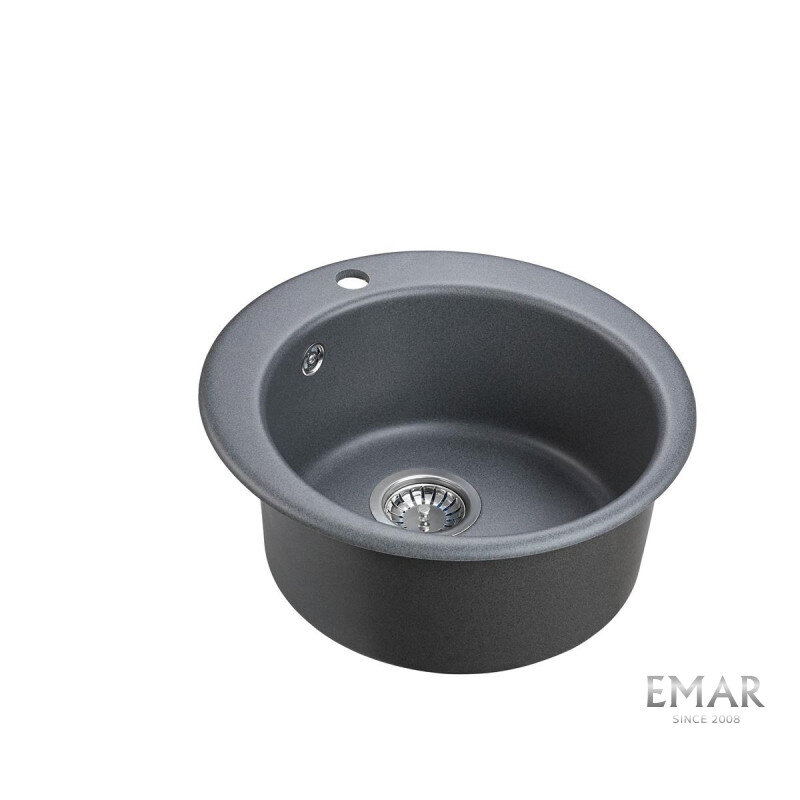 Мойка для кухни EMAR Quartz 1475.C (EMQ-1475.C Антрацит) антрацит