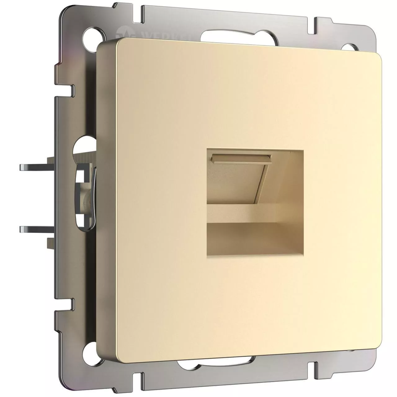 

Розетка Werkel Ethernet RJ-45 шампань W1181011 4690389157479