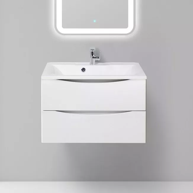

Тумба с раковиной BelBagno Marino 75 bianco opaco