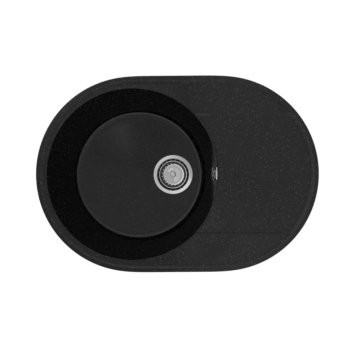 

Кухонная мойка Practik PR-M-610-004 (без сифона), черный оникс