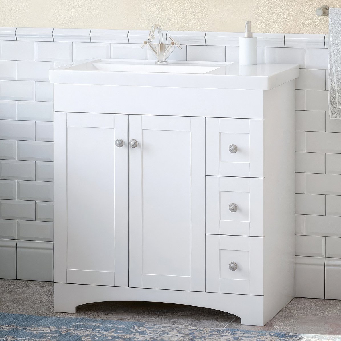 

Тумба с раковиной Corozo Техас 80 напольная