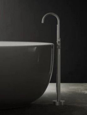 

Смеситель для ванны напольный Knotlor SS-27, сатин