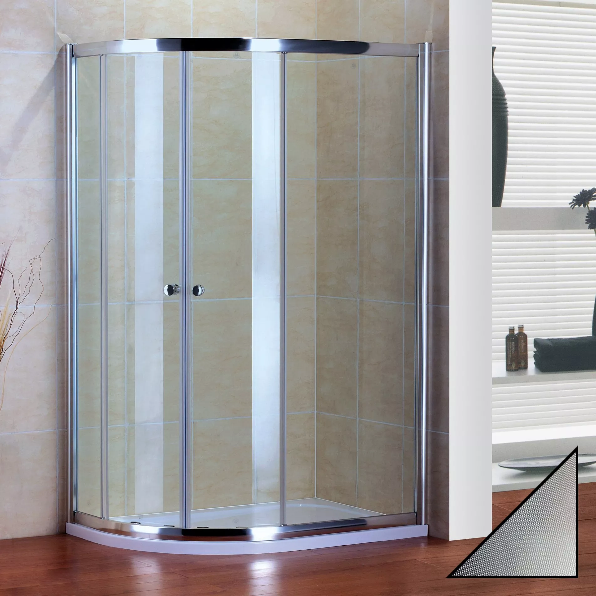 

Душевой уголок Cezares Pratico RH2 100x80 P Cr
