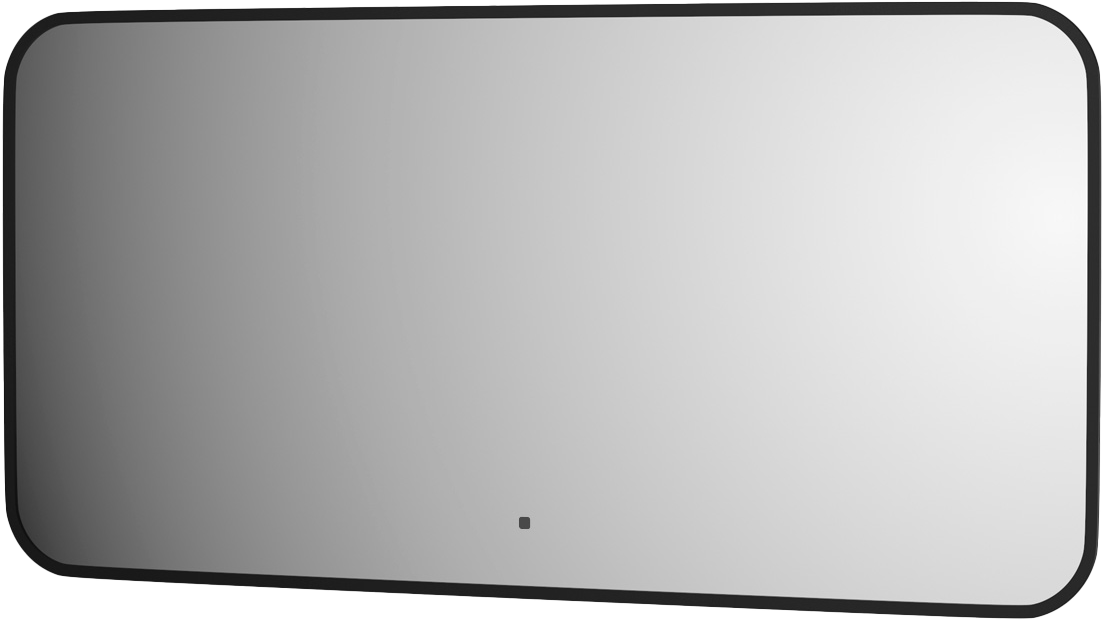 

Зеркало Defesto Aura DF 2975RH 100x50, с теплой подсветкой, инфракрасный выключатель, черное
