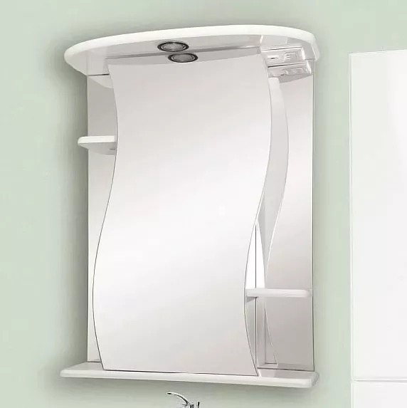 

Зеркало-шкаф Misty Лиана 55 L с подсветкой, белый