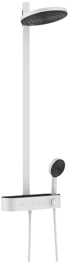 

Душевая стойка Hansgrohe Pulsify Showerpipe 260 2jet 24240700 матовый белый