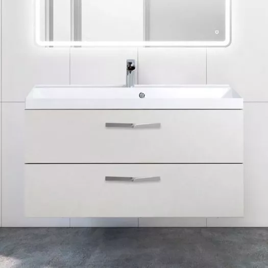 

Тумба с раковиной BelBagno Aurora 100 pietra bianca, Белый