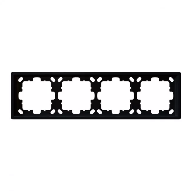 

Рамка серия FD 4-постовая (soft touch) Jasmart FD1004PBM