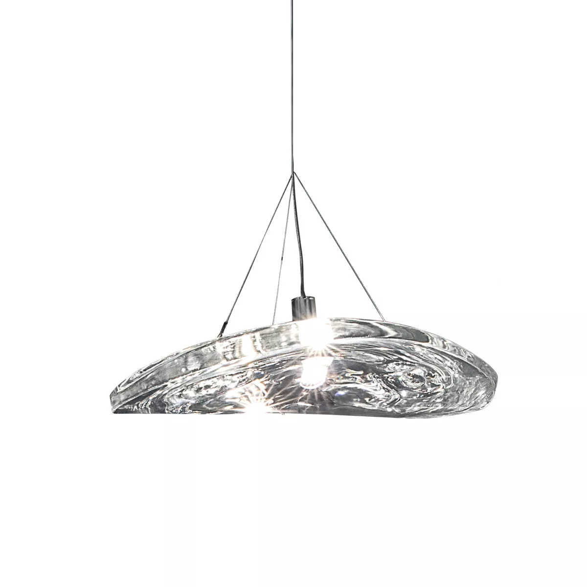 

Подвесной светильник DeLight Collection Manta 2049P/D300 silver/clear