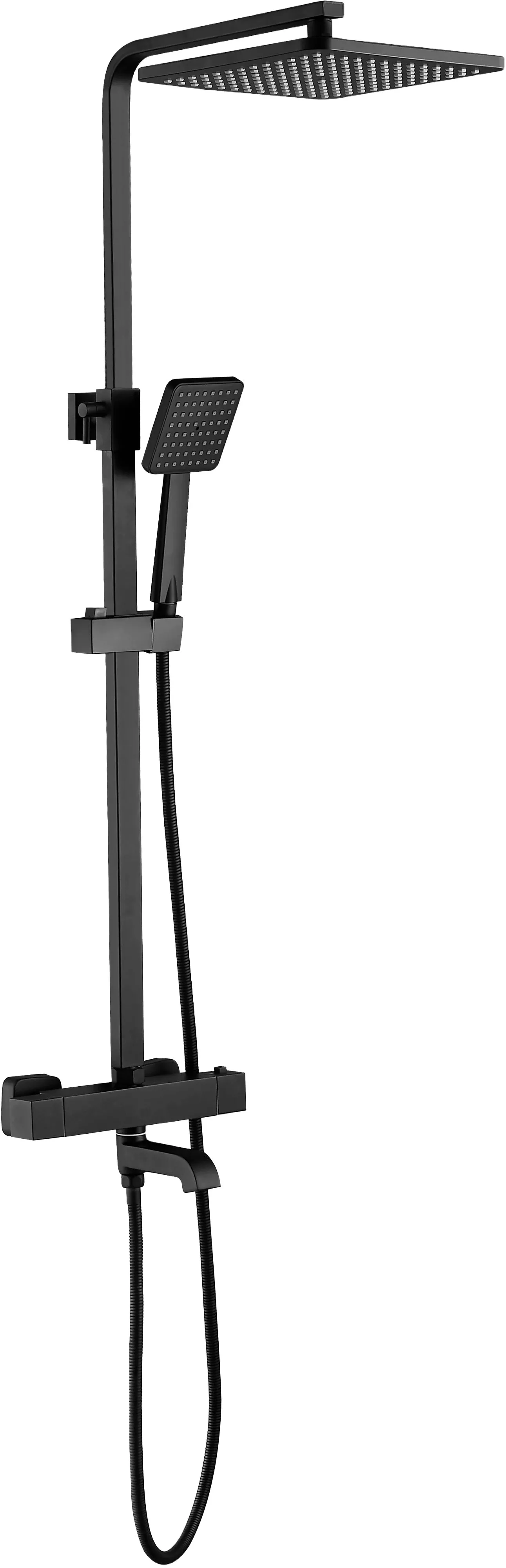 

Душевая стойка ESKO Singapore Black STT5054 BL с термостатом, черная