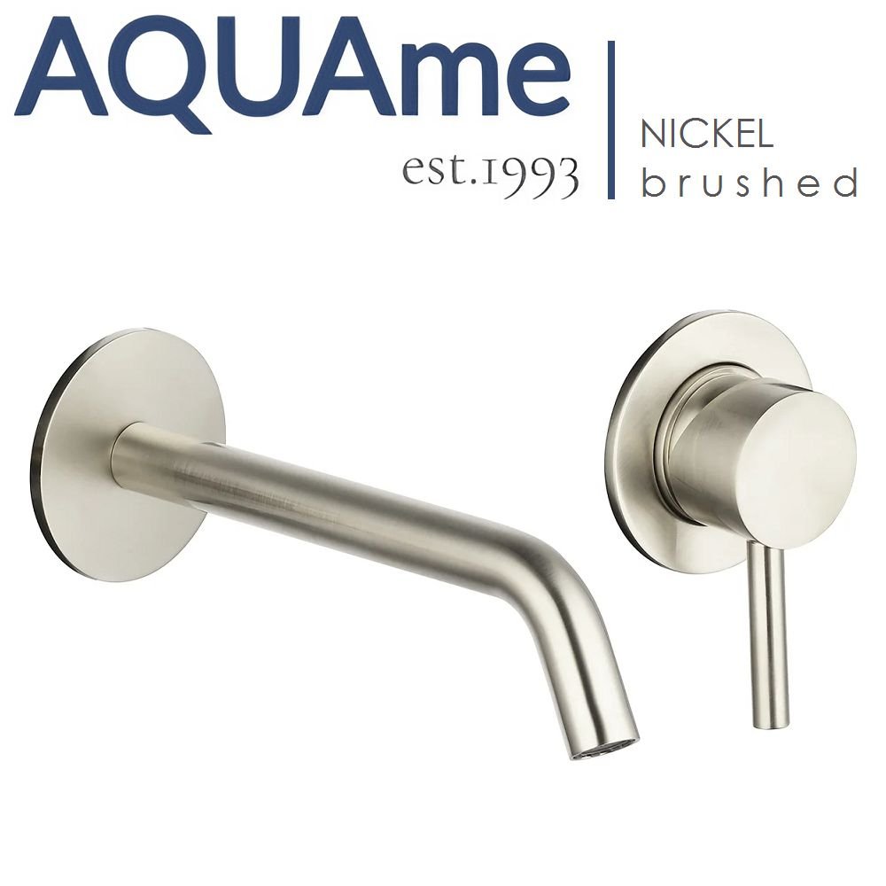 

Смеситель для раковины на стену AQUAme Siena шлифованный никель AQM6215BN