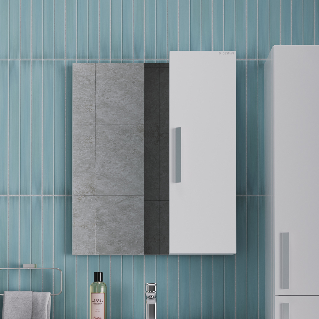 

Зеркало-шкаф Grossman Нео 60 L/R эмаль, глянцевое белое