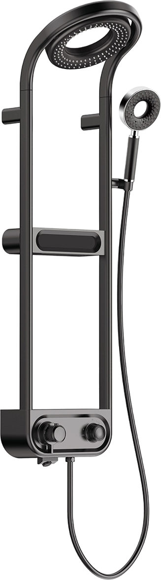 

Душевая стойка AQUAme AQM8004B черная