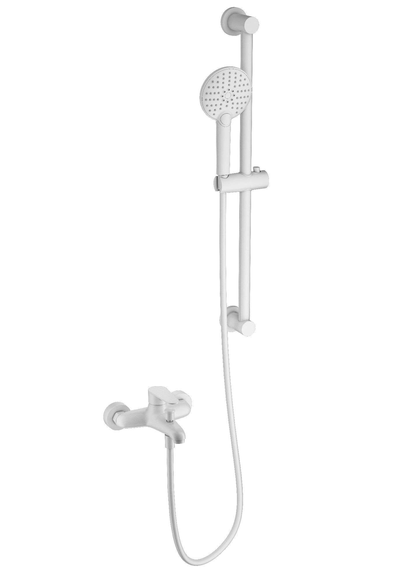 

Смеситель для ванны с душем Wonzon & Woghand WW-AE3205-MW матовый белый