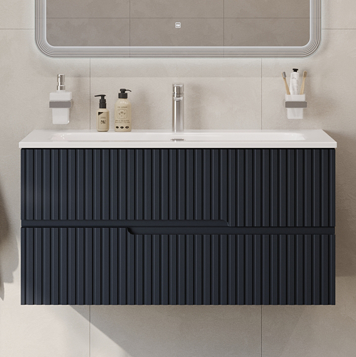 

Тумба под раковину без столешницы Cezares Duet 100 подвесная, grafito