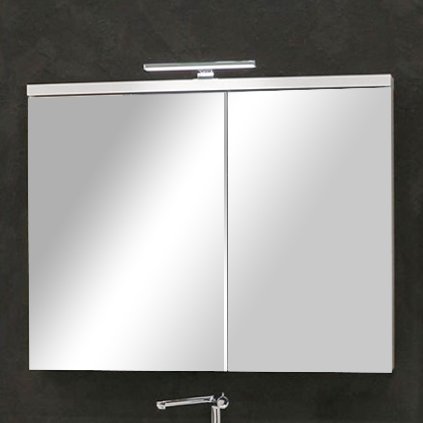 Зеркало-шкаф Акватон Брук 100 см (1A200702BC010), шкаф-зеркало, белый  - купить со скидкой