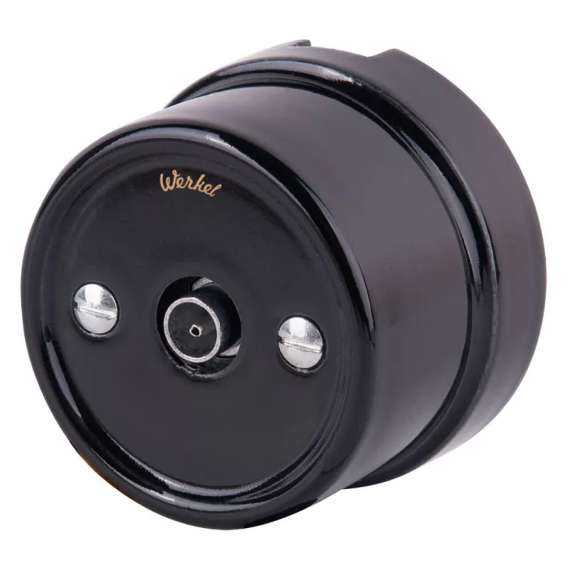 

ТВ розетка Werkel Retro черная WL18-02-05 4690389100819
