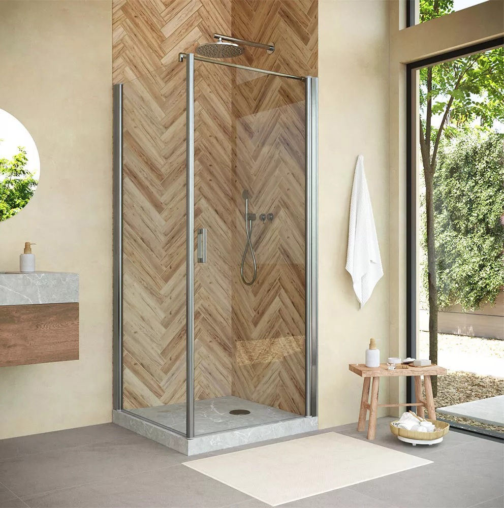 

Душевой уголок Vegas Glass EP-Fis Novo 90*110 04 01 R профиль никель, стекло прозрачное