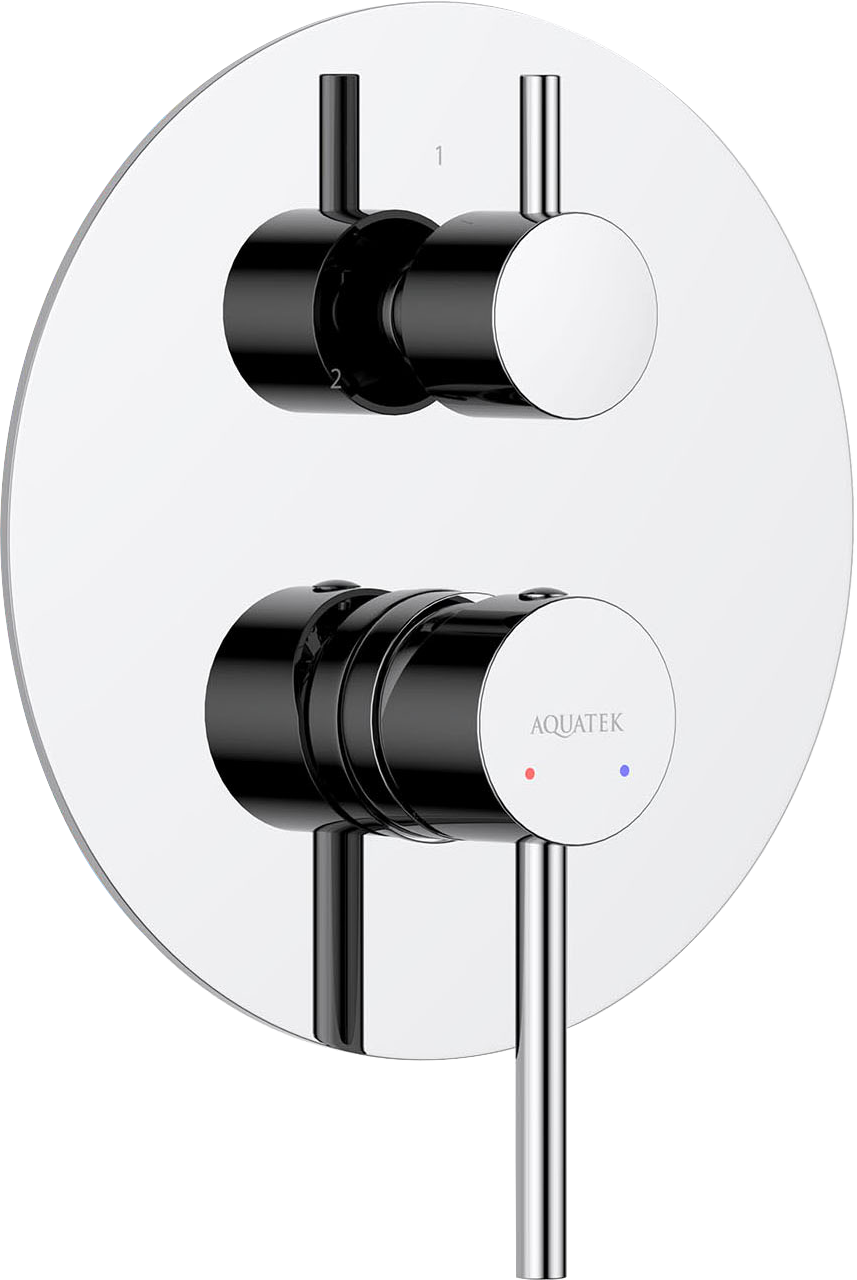 

Встраиваемый смеситель для душа и ванны AQUATEK Европа AQ1347CR С ВНУТРЕННЕЙ ЧАСТЬЮ, 3 режима, хром