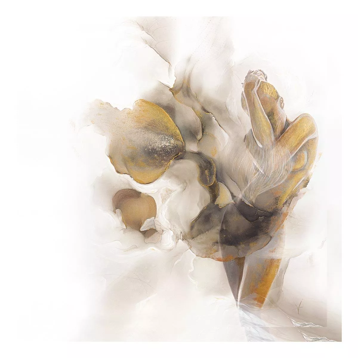 

Холст Песня поющего цветка Garda Decor 100х100см 89VOR-Aquarelle6