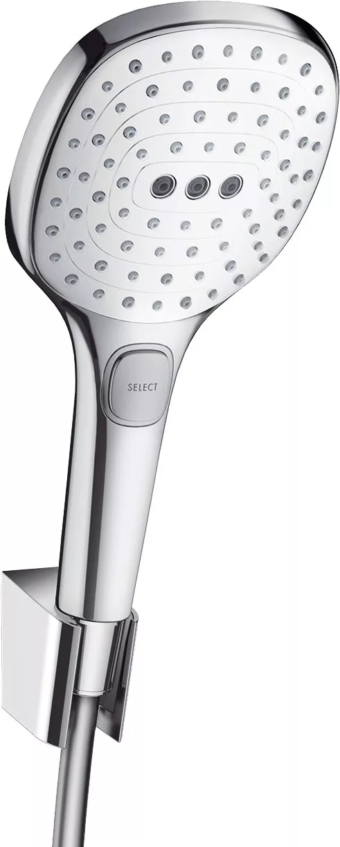 

Душевой гарнитур Hansgrohe Raindance Select E 26720400 белый/хром