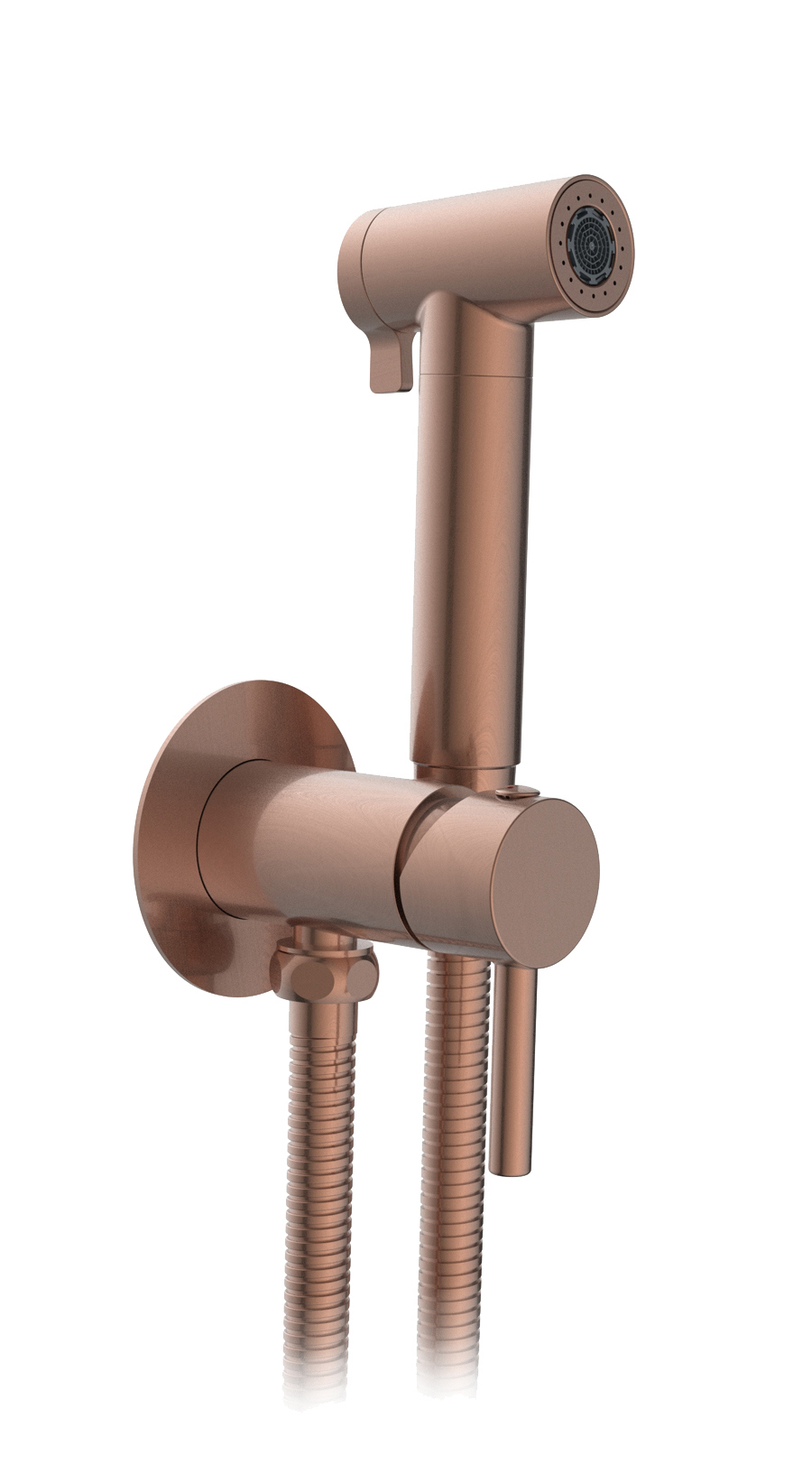 Гигиенический душ AltroBagno Modern AltroBagnoModern060123BC со смесителем, С ВНУТРЕННЕЙ ЧАСТЬЮ, матовая медь