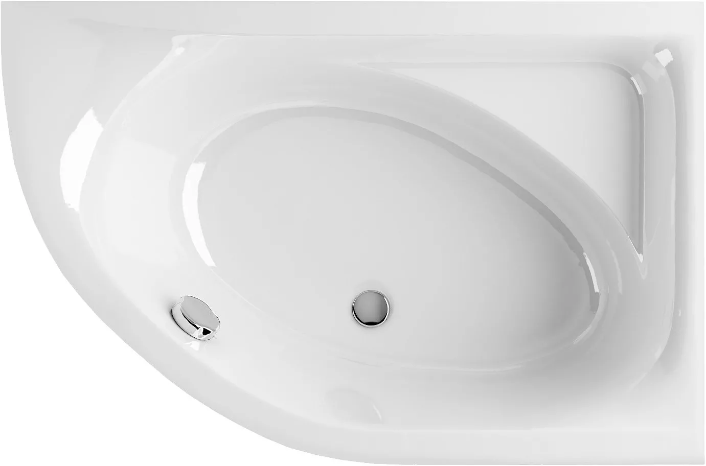 

Ванна акриловая Excellent Aquarella R 170x110 белый