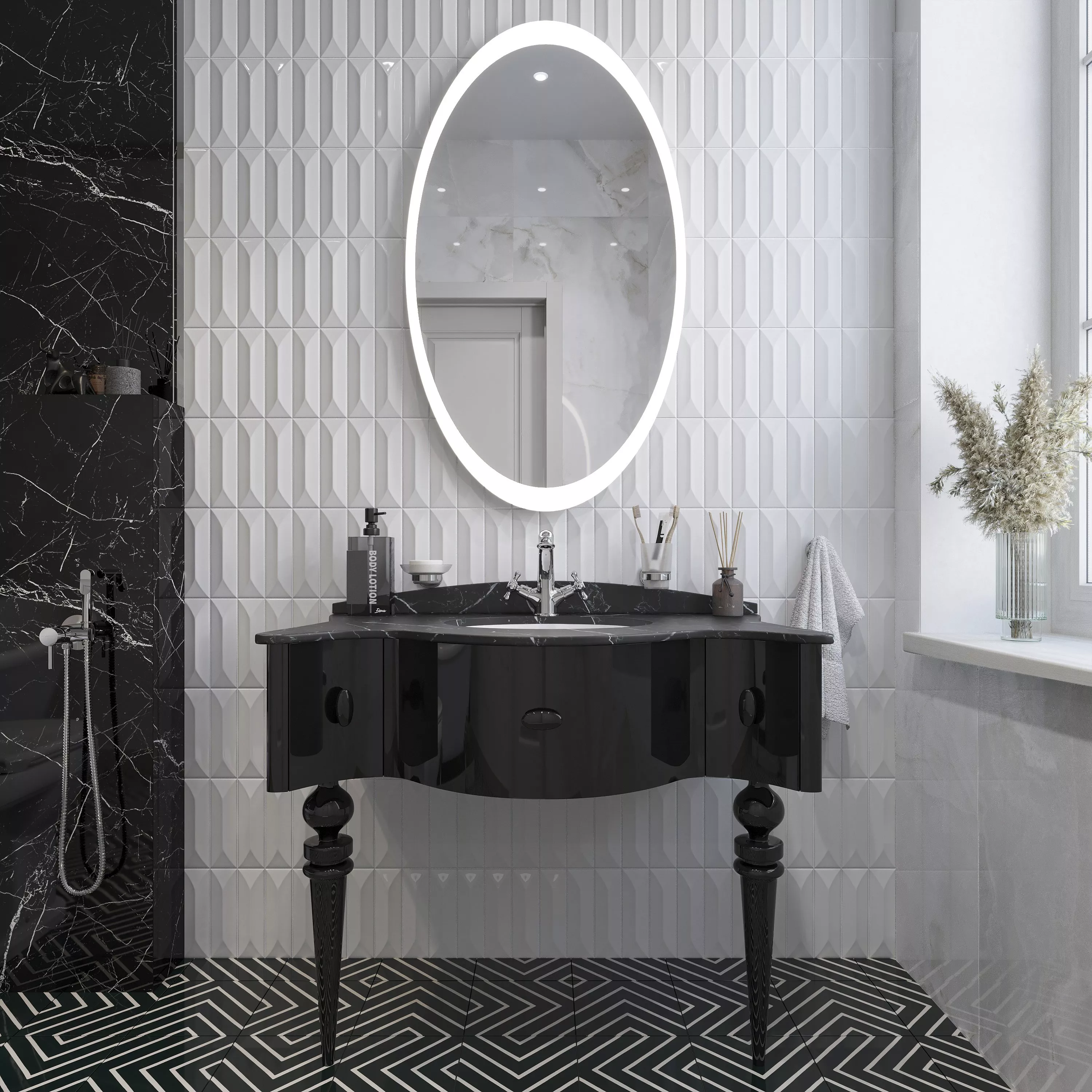 

Мебель для ванной VOQ Charlotte 95 premium black
